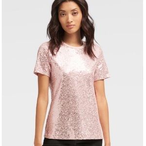 Dkny Tops - DKNY Blush Pink Sequin top Dkny Tops - DKNY Blush Pink Sequin top